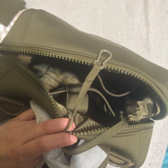 Dagne Dover Indi Olive Green Neoprene Diaper Backpack With Changing Mat NWOT - Picture 6 of 13